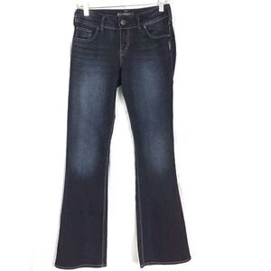 Silver Suki Dark Wash Bootcut Stretch Jean W26/32